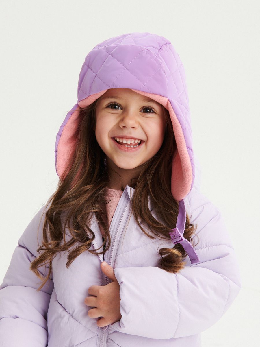 Quilted jacket with recycled fabric insulation - lavender - RESERVED - 10