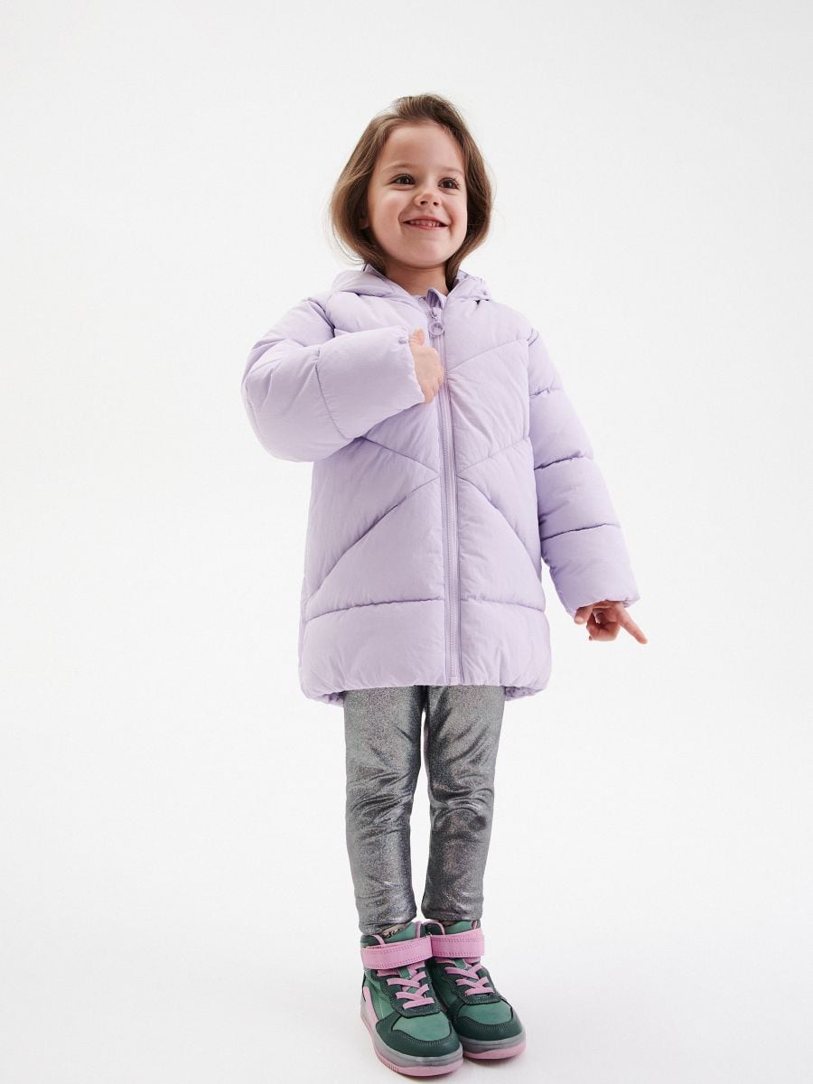 Quilted jacket with recycled fabric insulation - lavender - RESERVED - 3