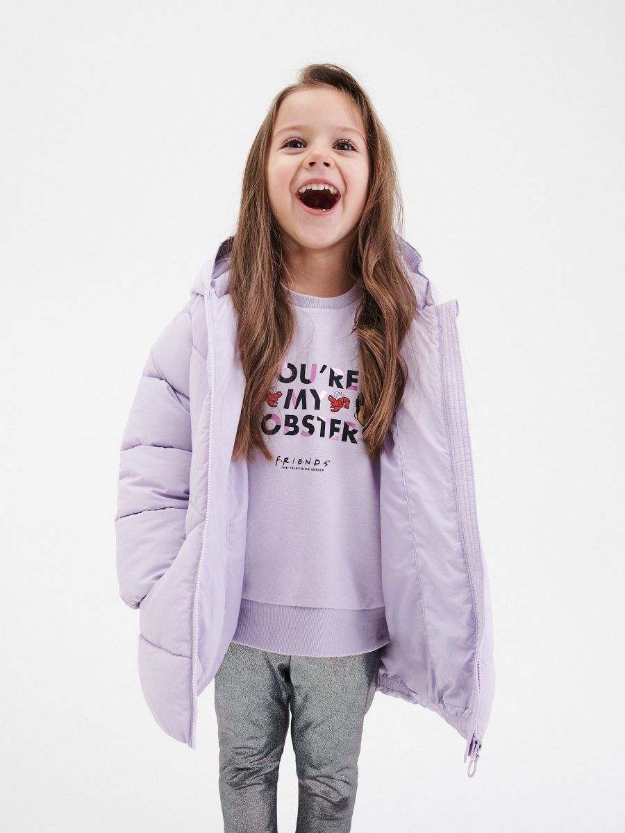 Quilted jacket with recycled fabric insulation - lavender - RESERVED - 2