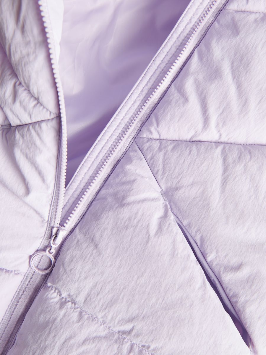 Quilted jacket with recycled fabric insulation - lavender - RESERVED - 6
