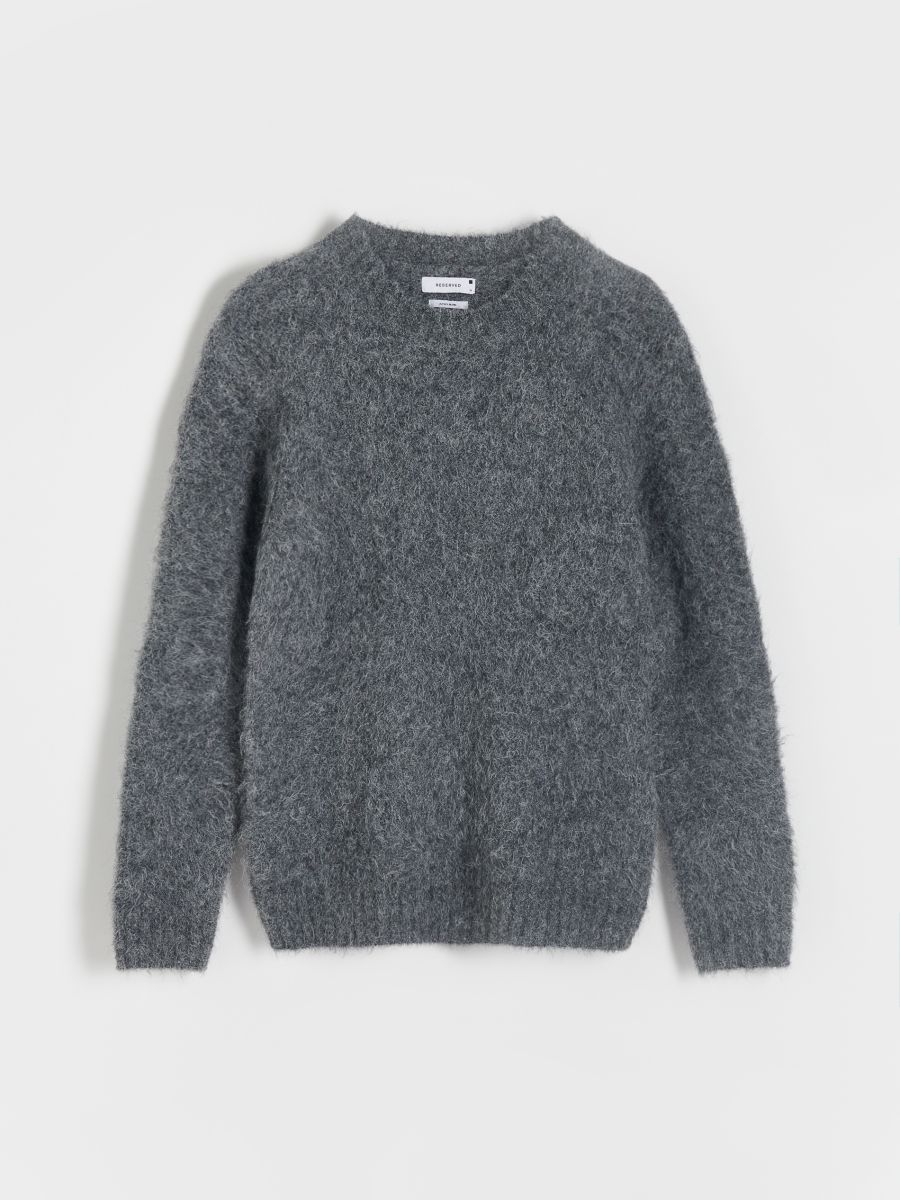 MEN`S SWEATER - tamno siva - RESERVED