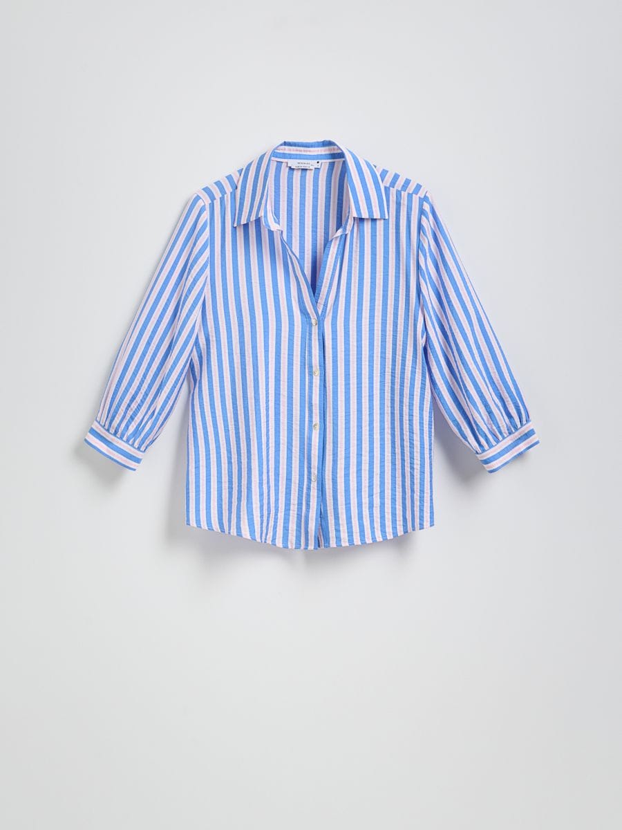 Viscose shirt with print - multicolor - RESERVED - 5