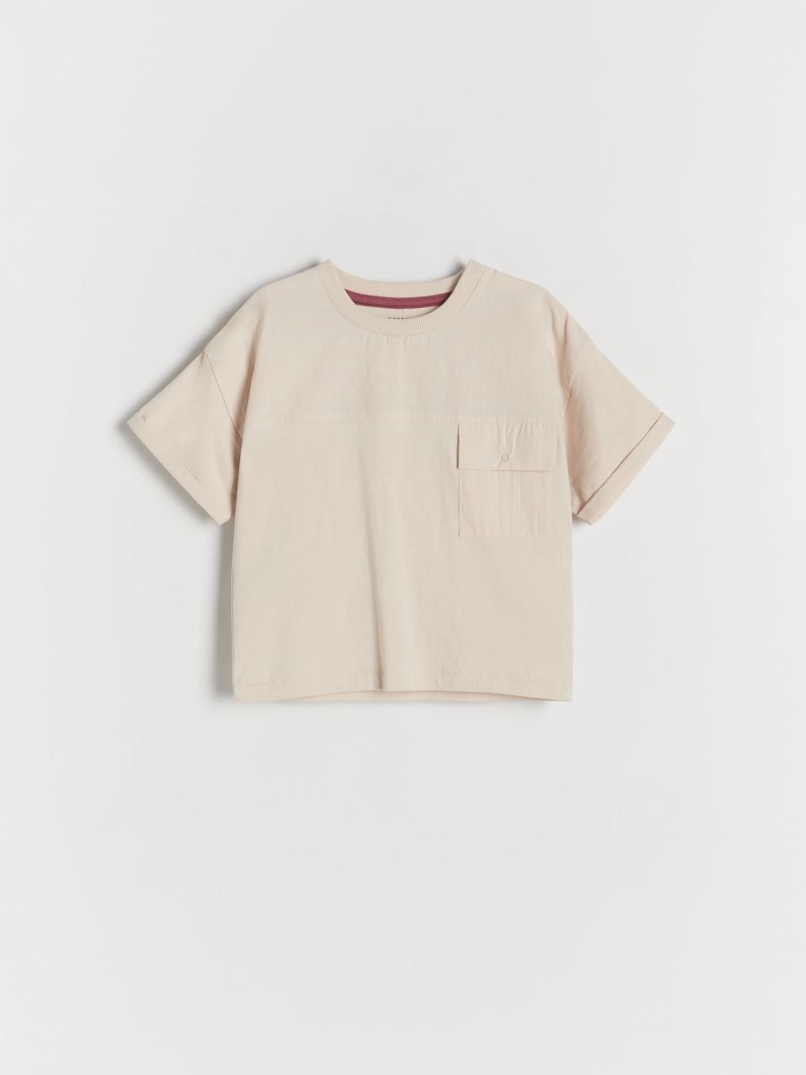 T-shirt oversize - nude - RESERVED
