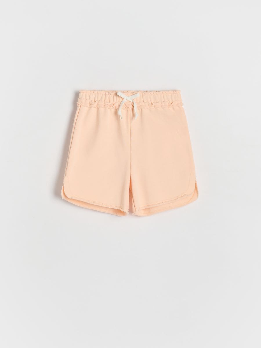 Cotton shorts - light orange - RESERVED