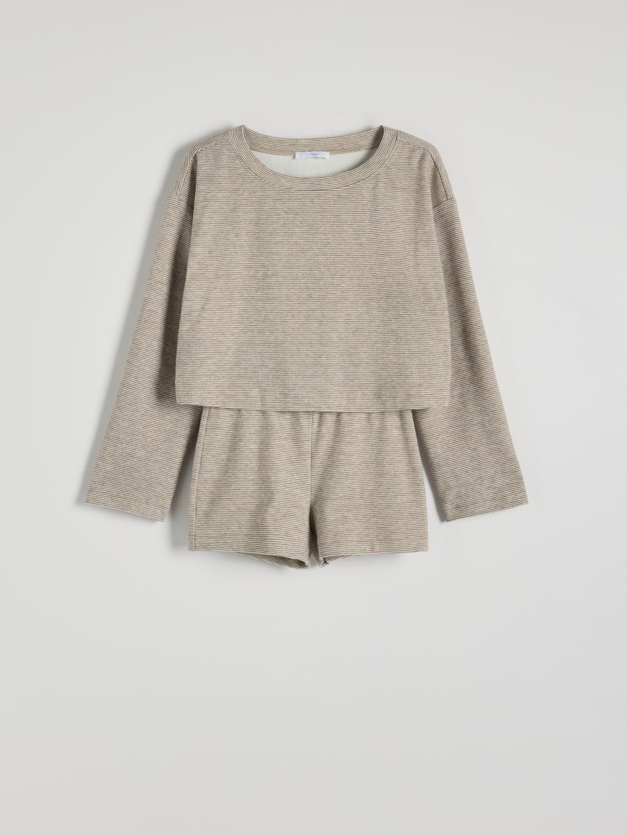 Striped two-piece pyjamas - beige - RESERVED - 5