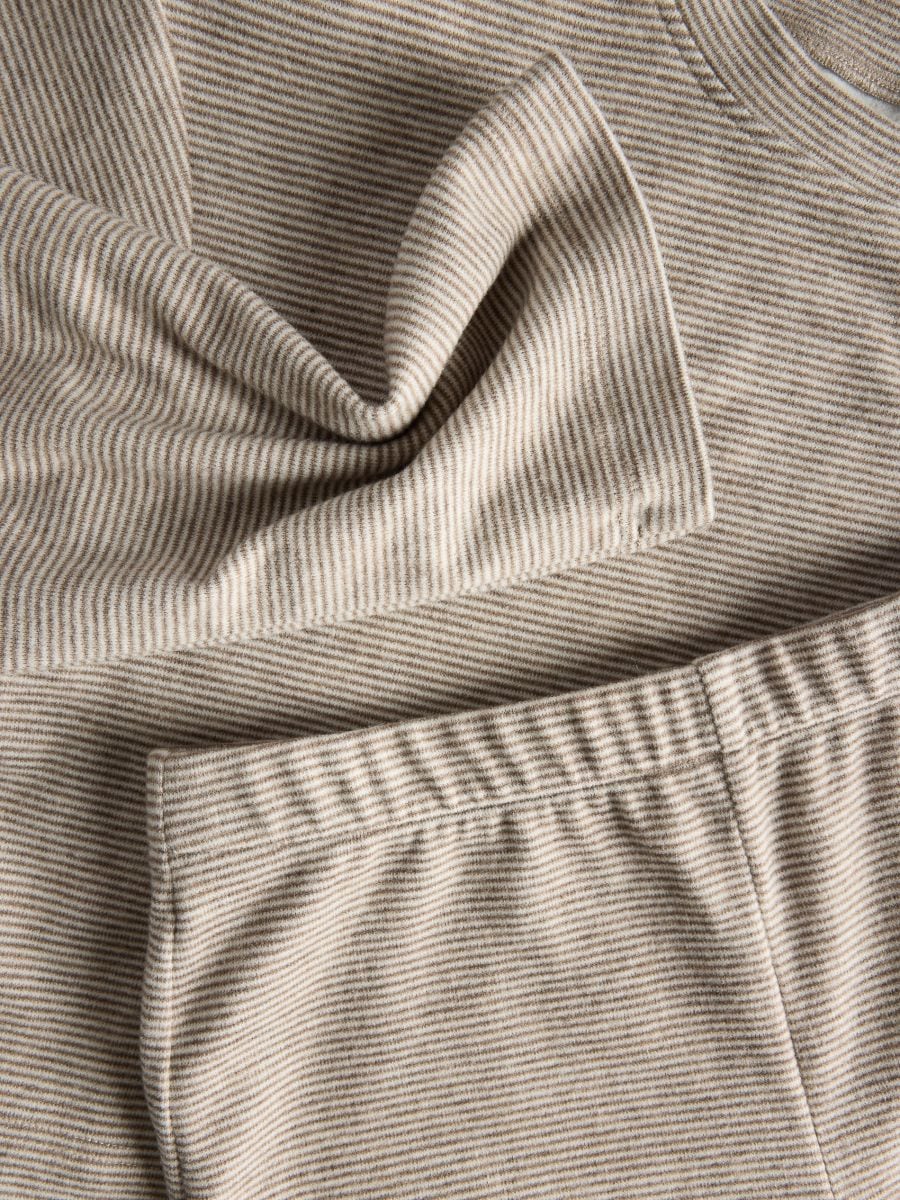 Striped two-piece pyjamas - beige - RESERVED - 6
