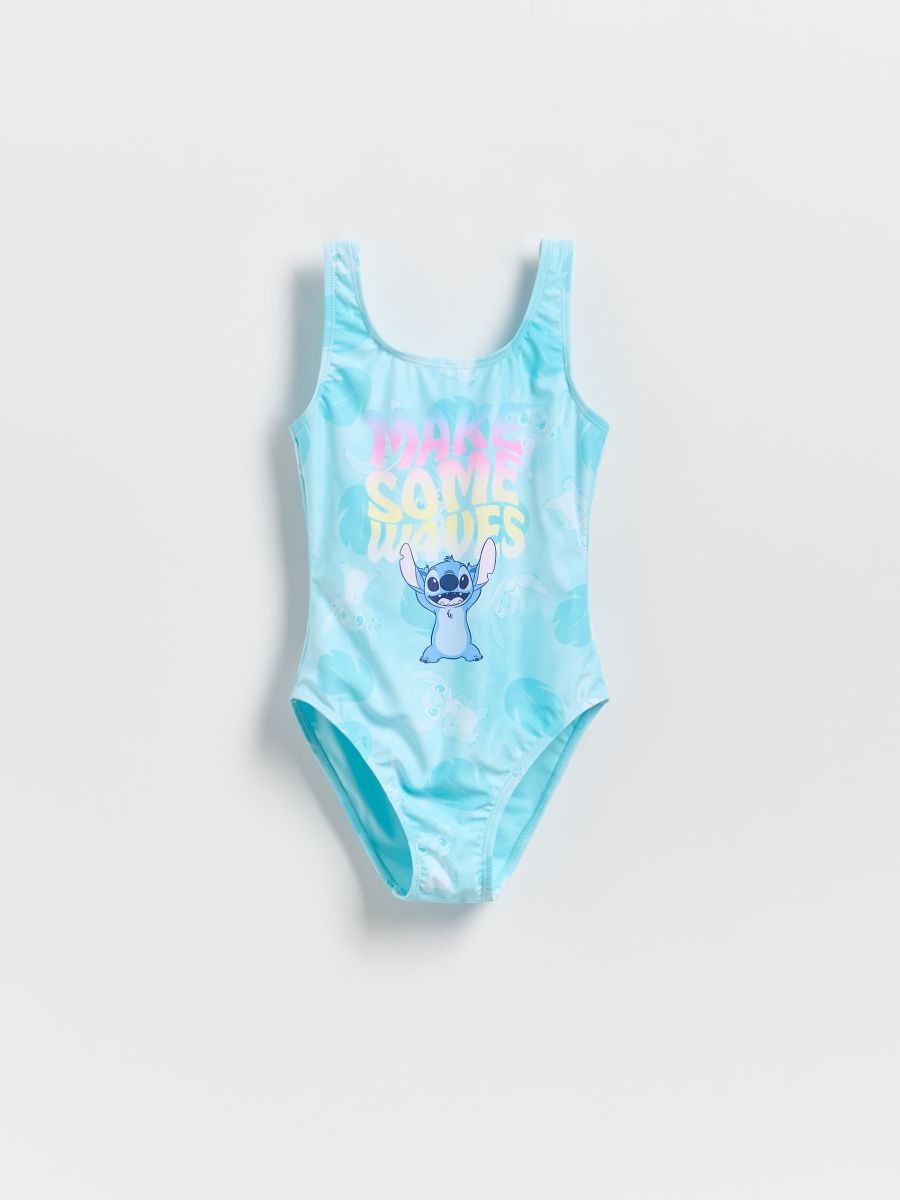 GIRLS` SWIMMING SUIT - világostürkiz - RESERVED