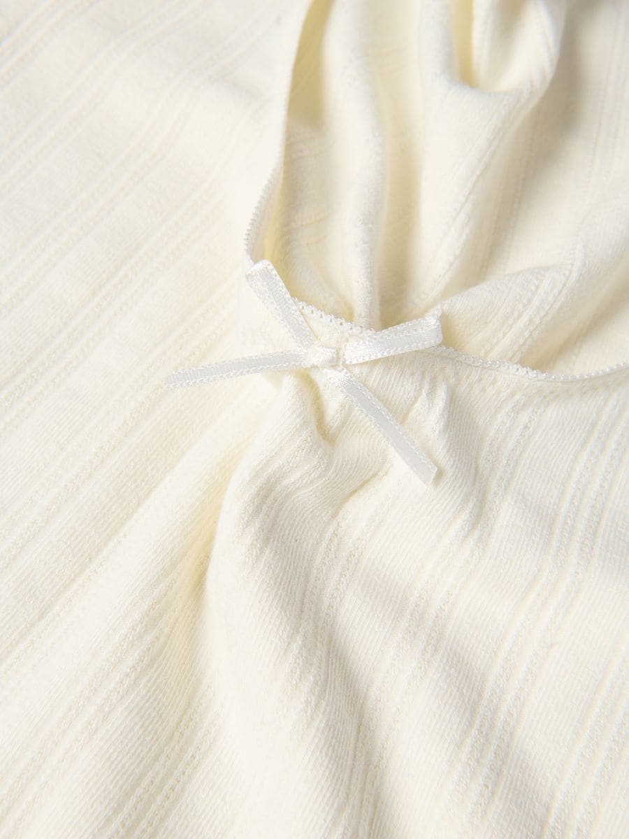 LADIES` BLOUSE - krem - RESERVED - 7