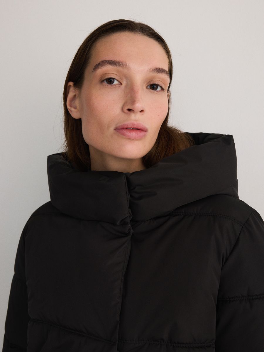 Quilted jacket with hood - black - RESERVED - 2