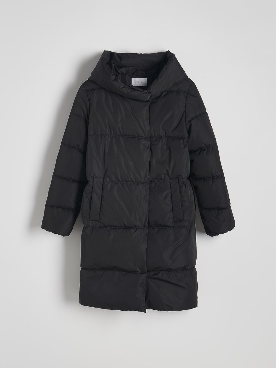 Quilted jacket with hood - black - RESERVED - 4