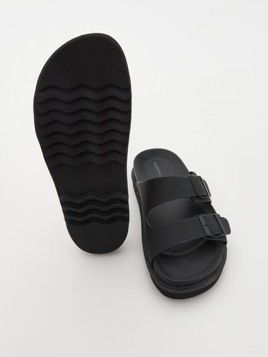 Sliders with straps - black - RESERVED - 4