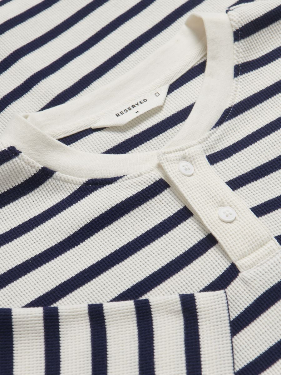 Regular fit stripe T-shirt - cream - RESERVED - 6