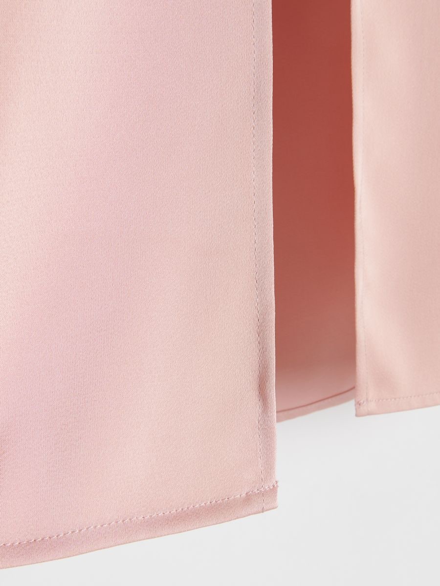 Suknja s dekorativnim bisernim perlama - pastelno pink  - RESERVED - 6