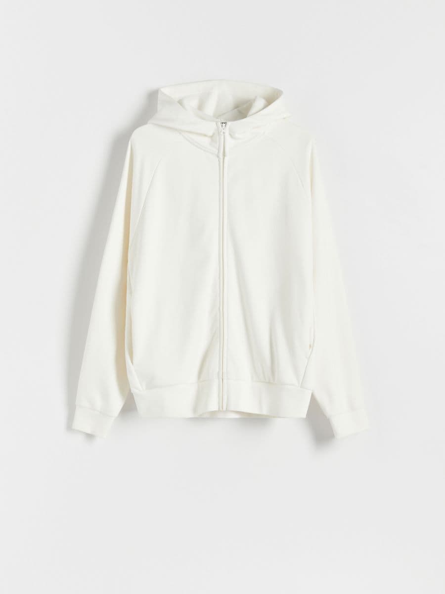 Zip up hoodie Color cream - RESERVED - 4138W-01X