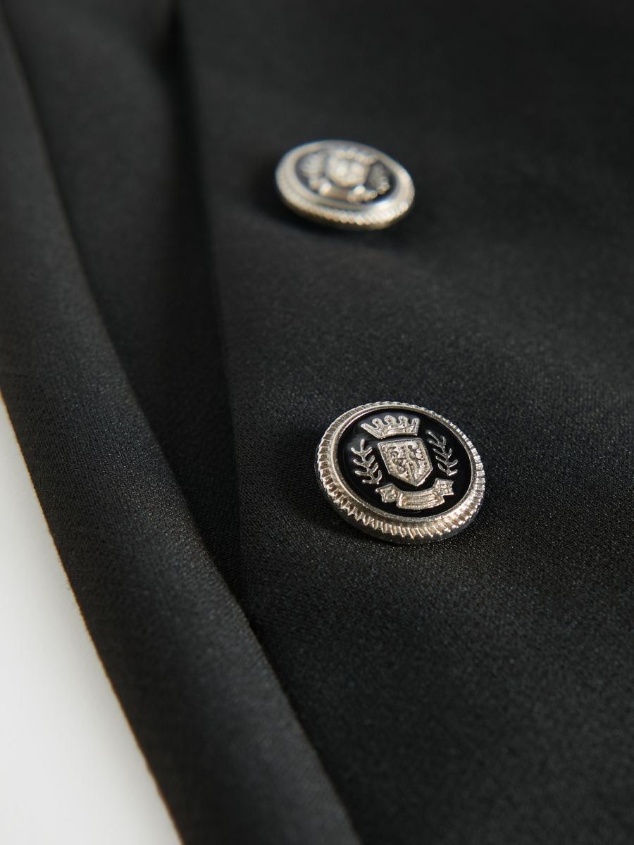 Trousers with ornament buttons - black - RESERVED - 4