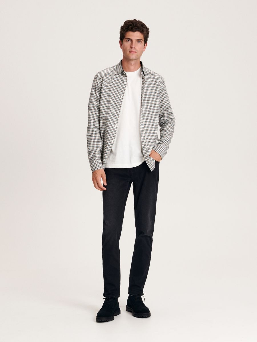 Koszula regular fit w kratę - wielobarwny - RESERVED - 3