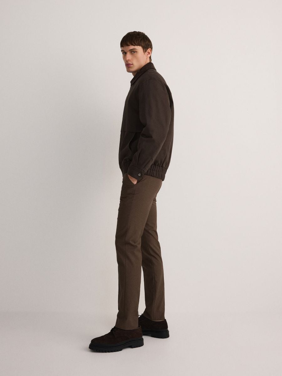 Jacket with collar - brown - RESERVED - 3