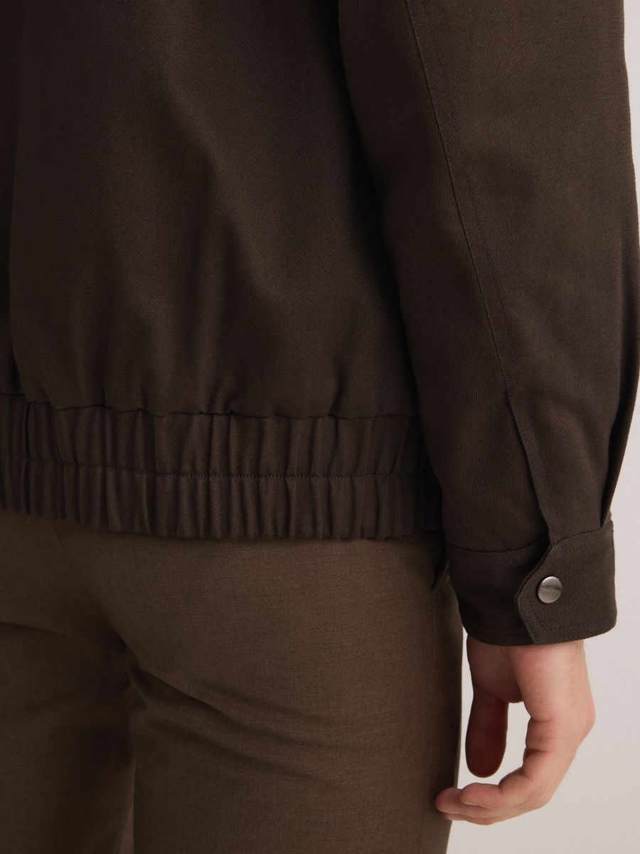 Jacket with collar - brown - RESERVED - 6