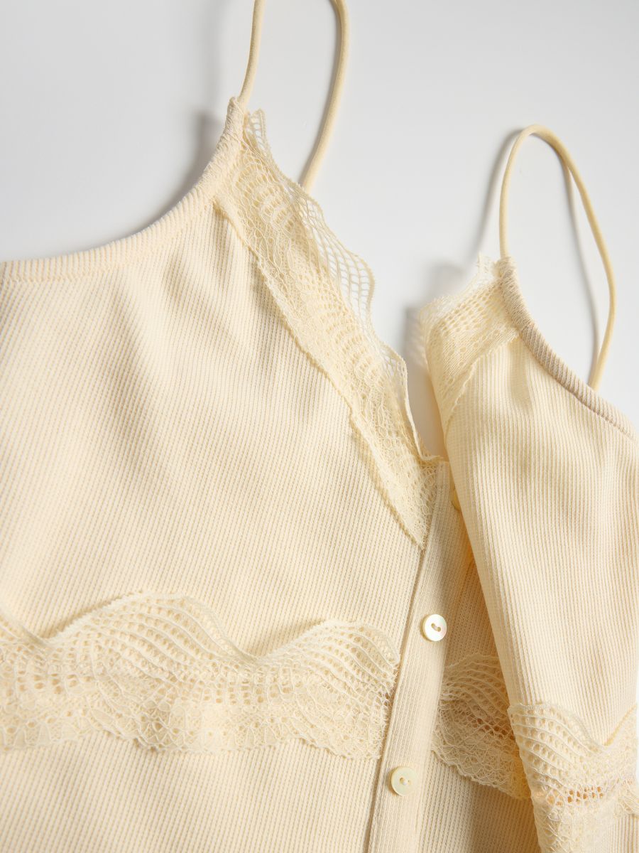 Cami top - wheat - RESERVED - 6