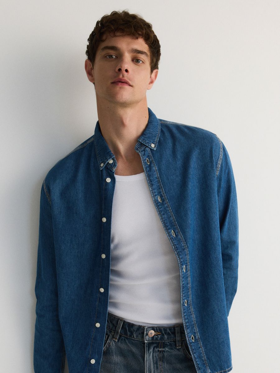 Regular fit denim shirt - blue jeans - RESERVED