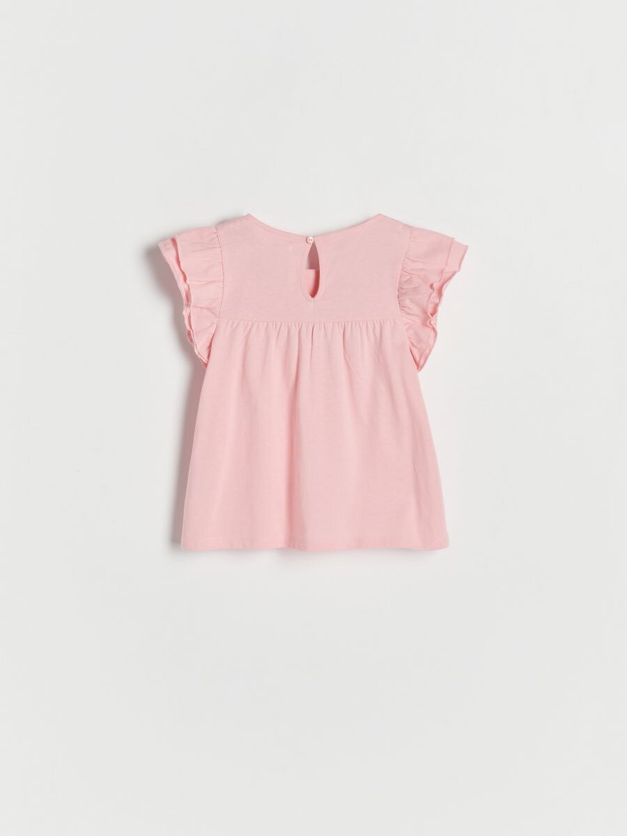 Top with frills - pink - RESERVED - 3