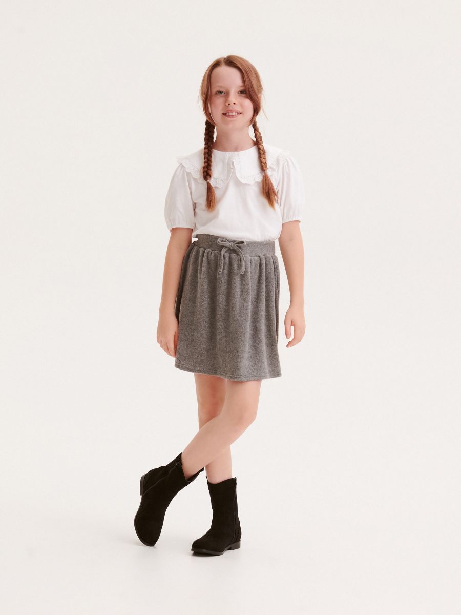Blusa com colarinho - CREME - RESERVED - 5