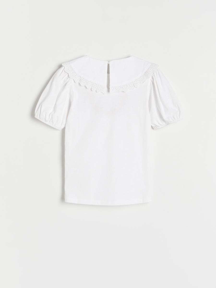 Blusa com colarinho - CREME - RESERVED - 2