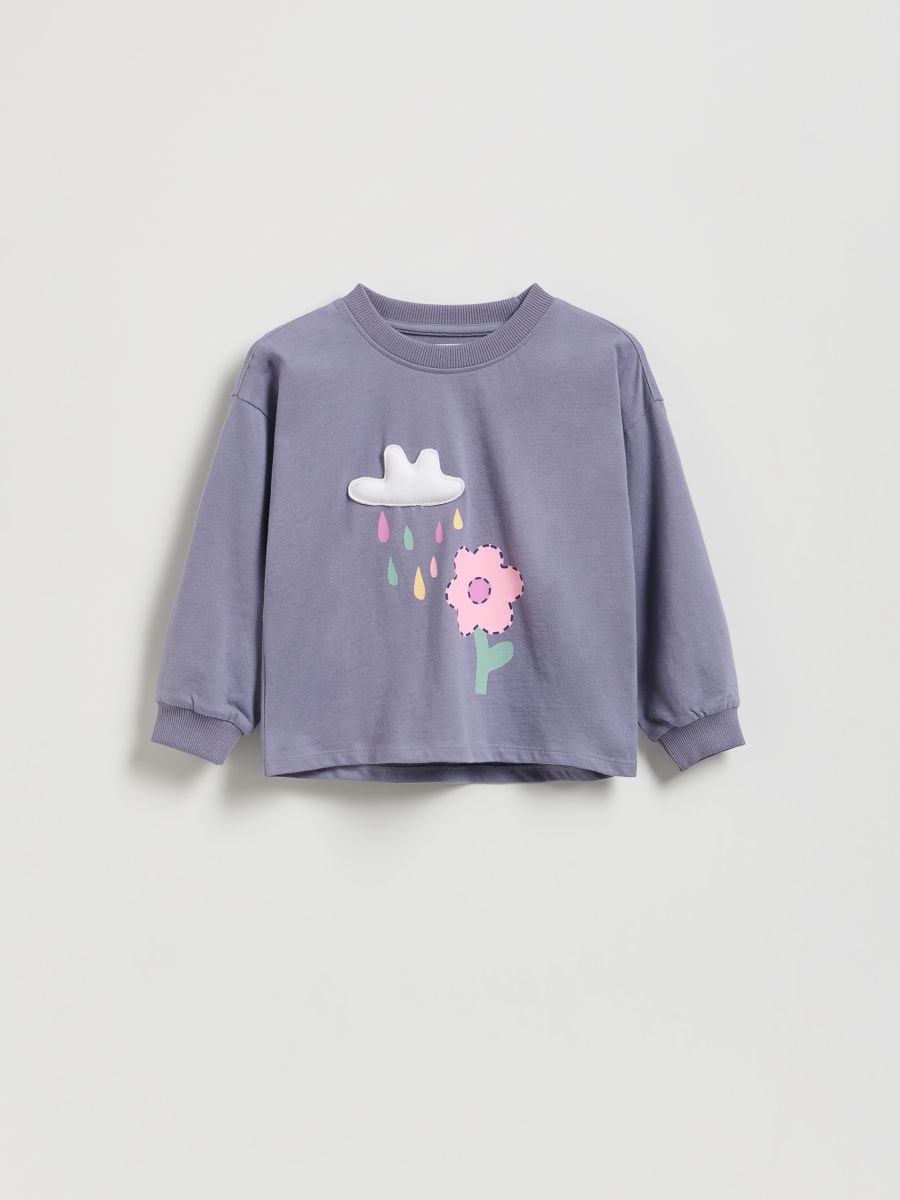 T-shirt with print - purple - RESERVED