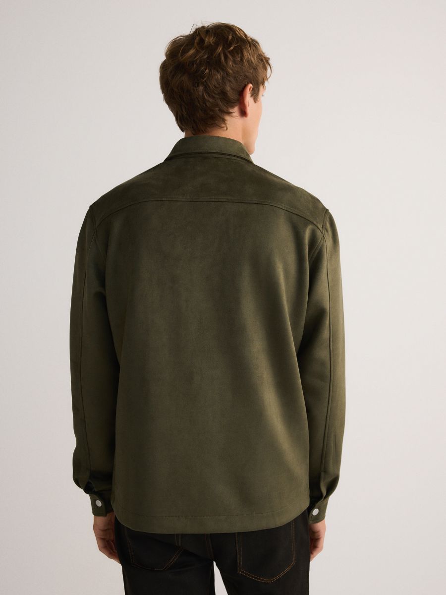 Shacket with collar - beige - RESERVED - 4