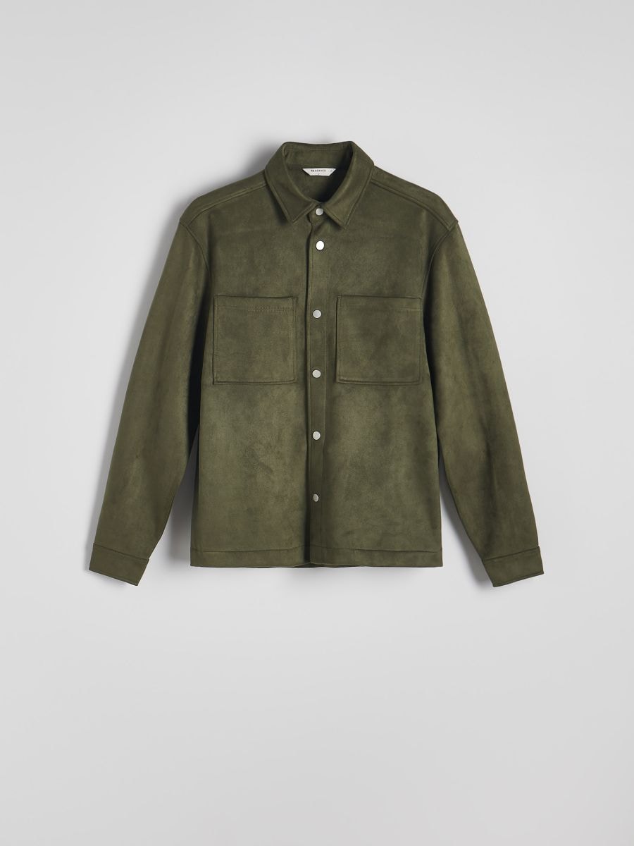 Shacket with collar - beige - RESERVED - 5