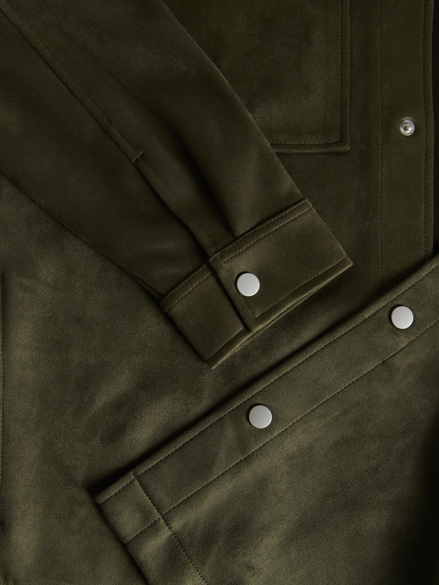 Shacket with collar - beige - RESERVED - 6