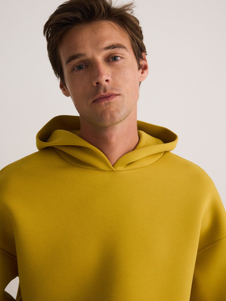 Plain hoodie - yellow - RESERVED