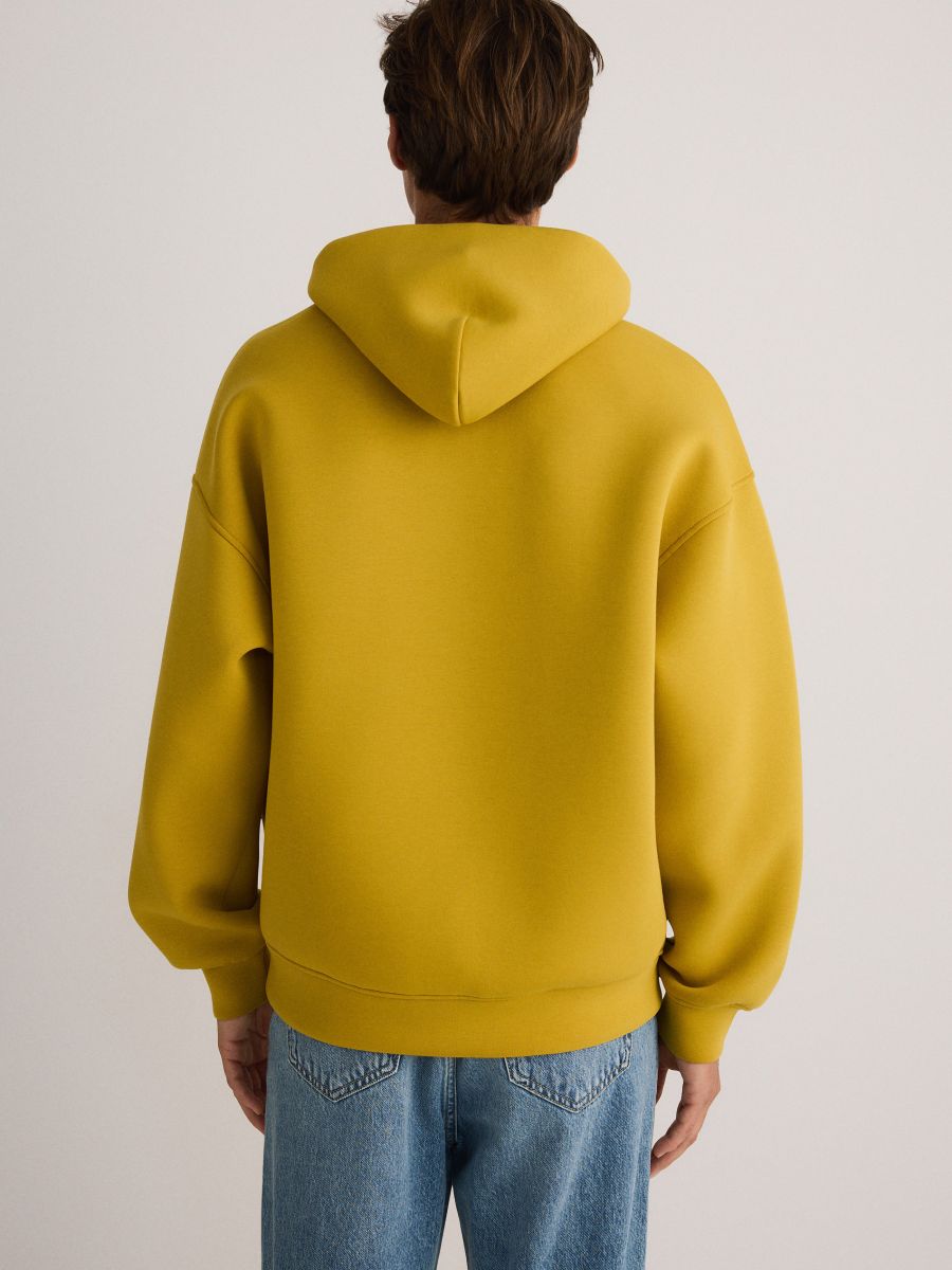 Plain hoodie - yellow - RESERVED - 4