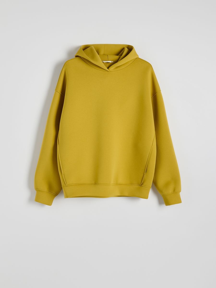 Plain hoodie - yellow - RESERVED - 5