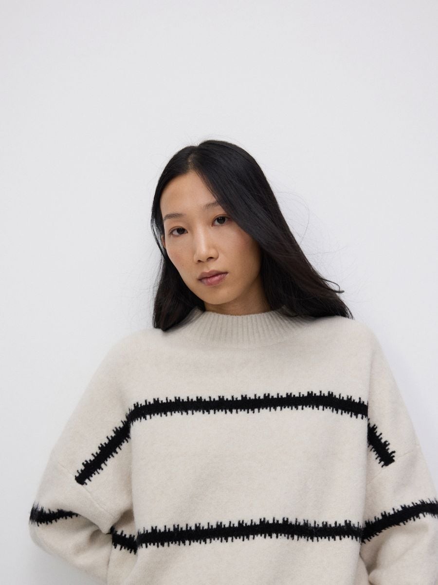 Stripe wool blend jumper - multicolor - RESERVED - 2