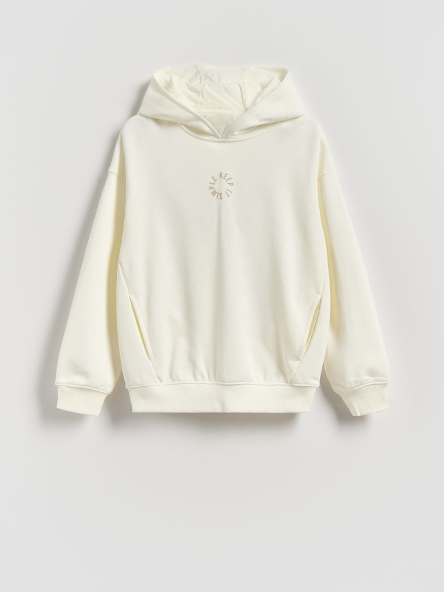 Hoodie - creme - RESERVED