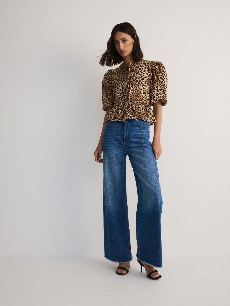 Animal pattern blouse - multicolor - RESERVED - 4