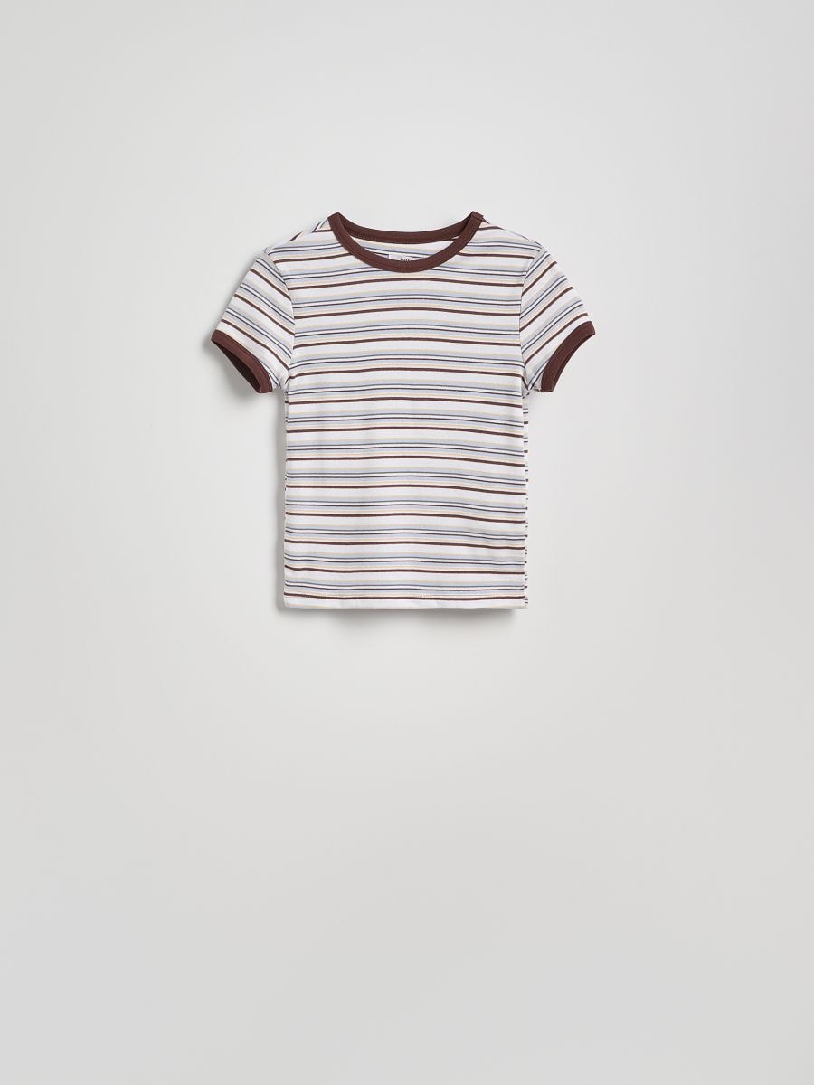 Slim-fit striped T-shirt - multicolor - RESERVED - 6