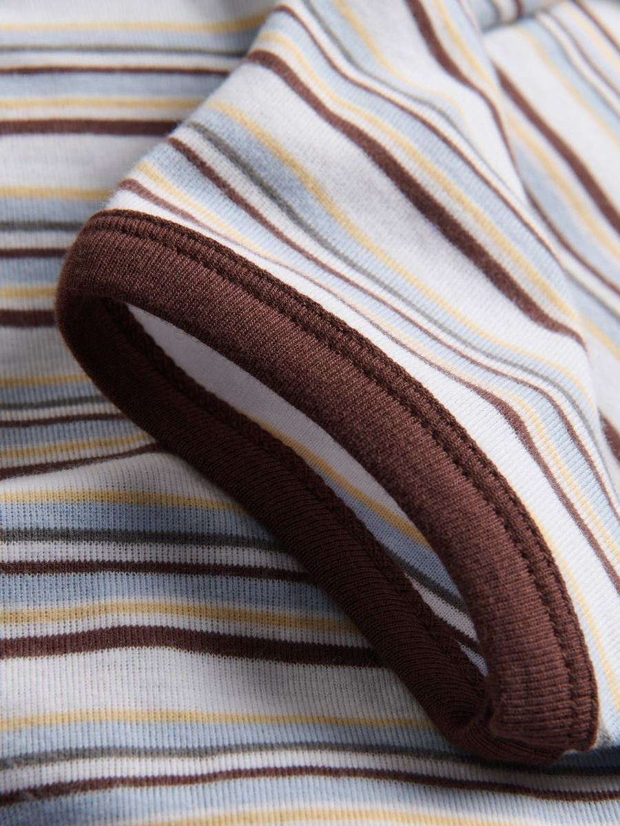 Slim-fit striped T-shirt - multicolor - RESERVED - 7