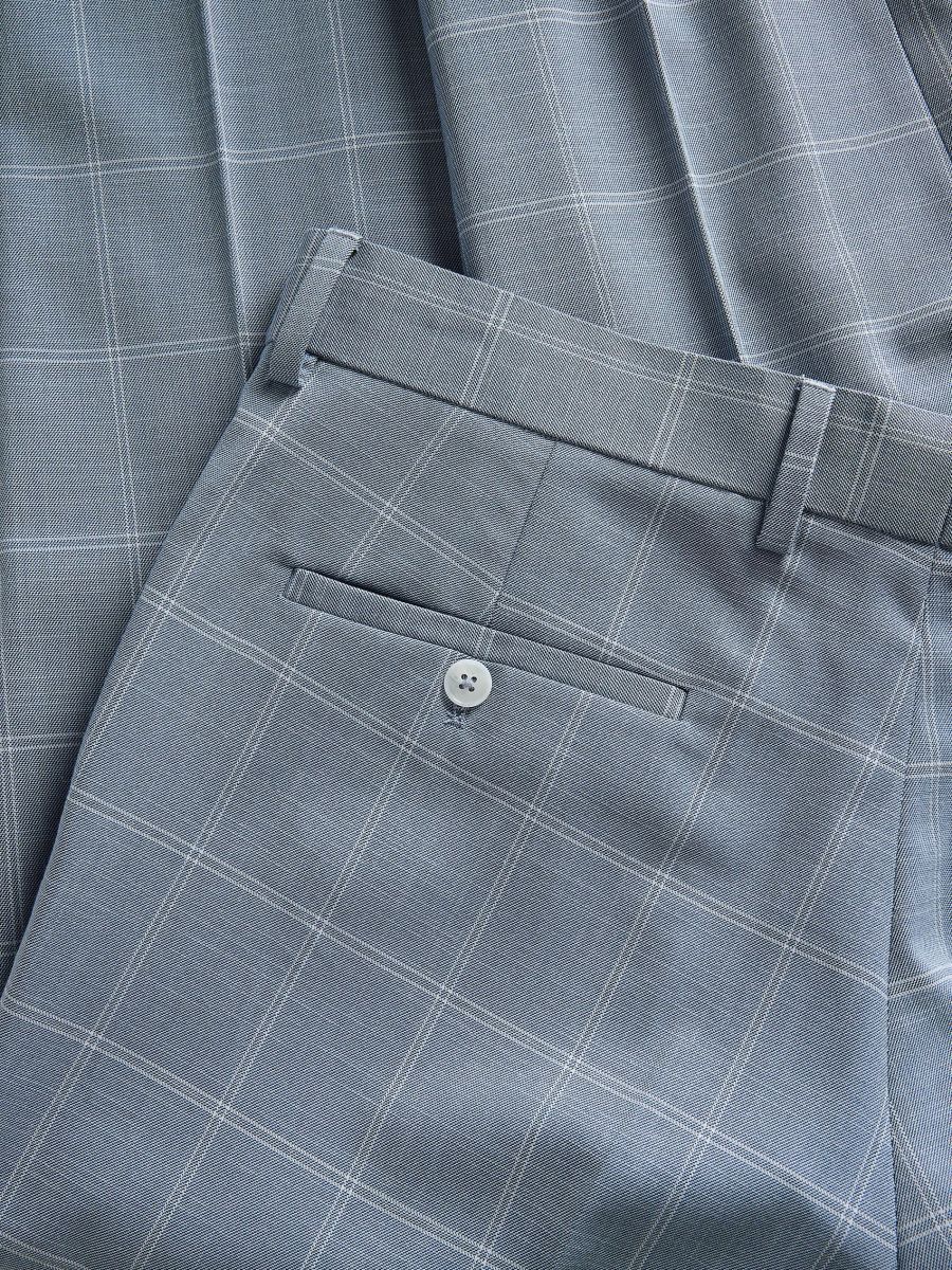 Elegantne hlače slim fit - plava - RESERVED - 6
