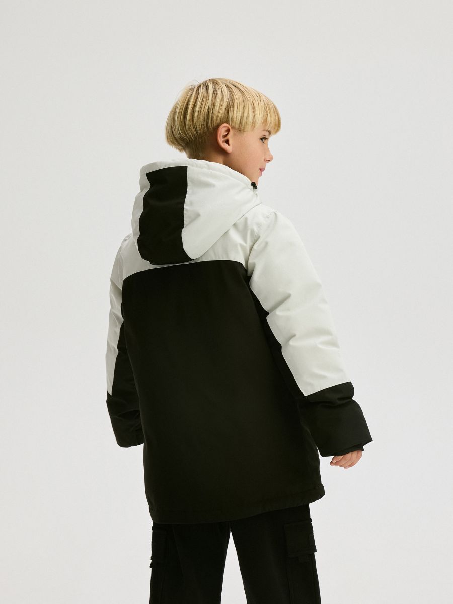 Insulated jacket with hood - black - RESERVED - 9