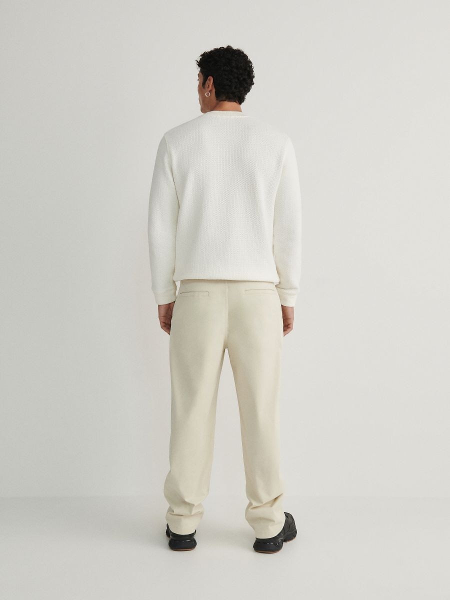 Chino pantalone - krem - RESERVED - 2