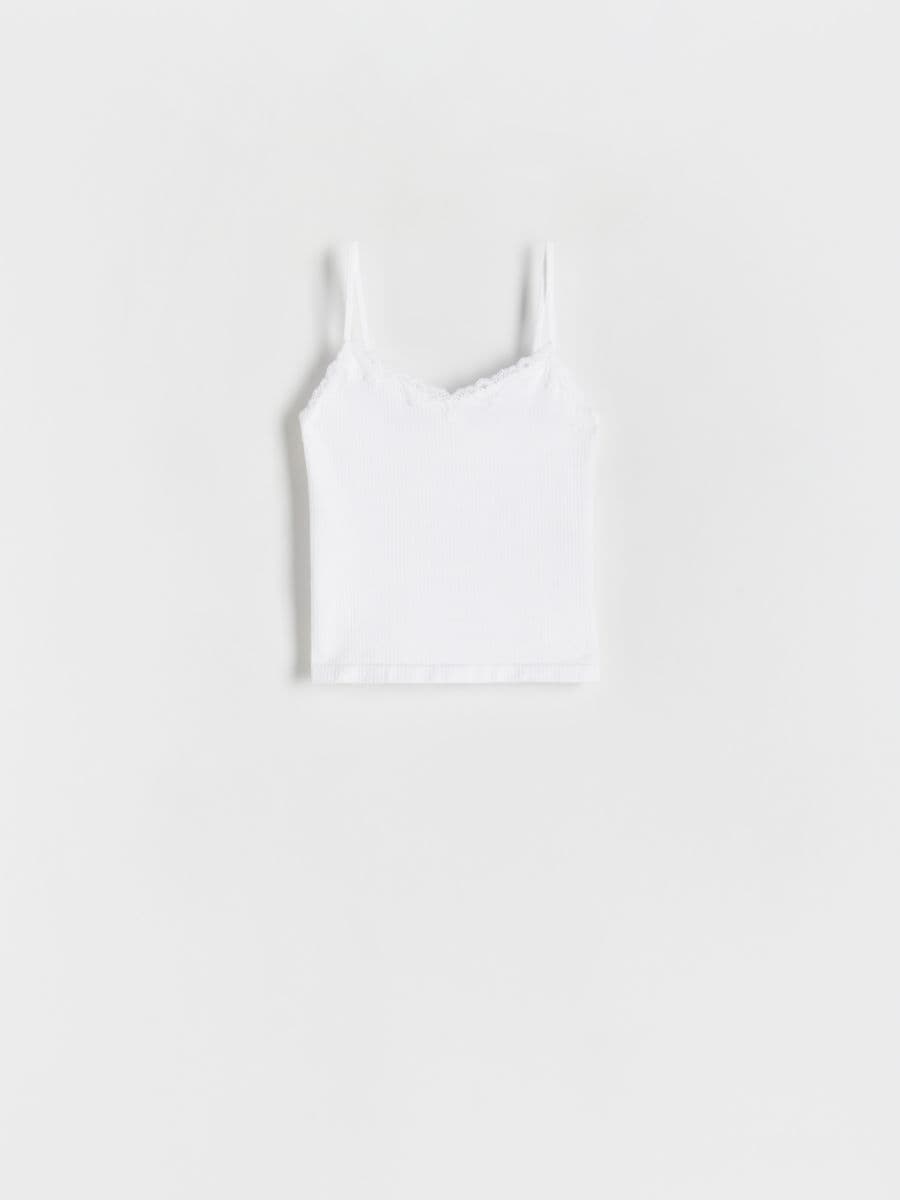 Top with lace - white - RESERVED - 3