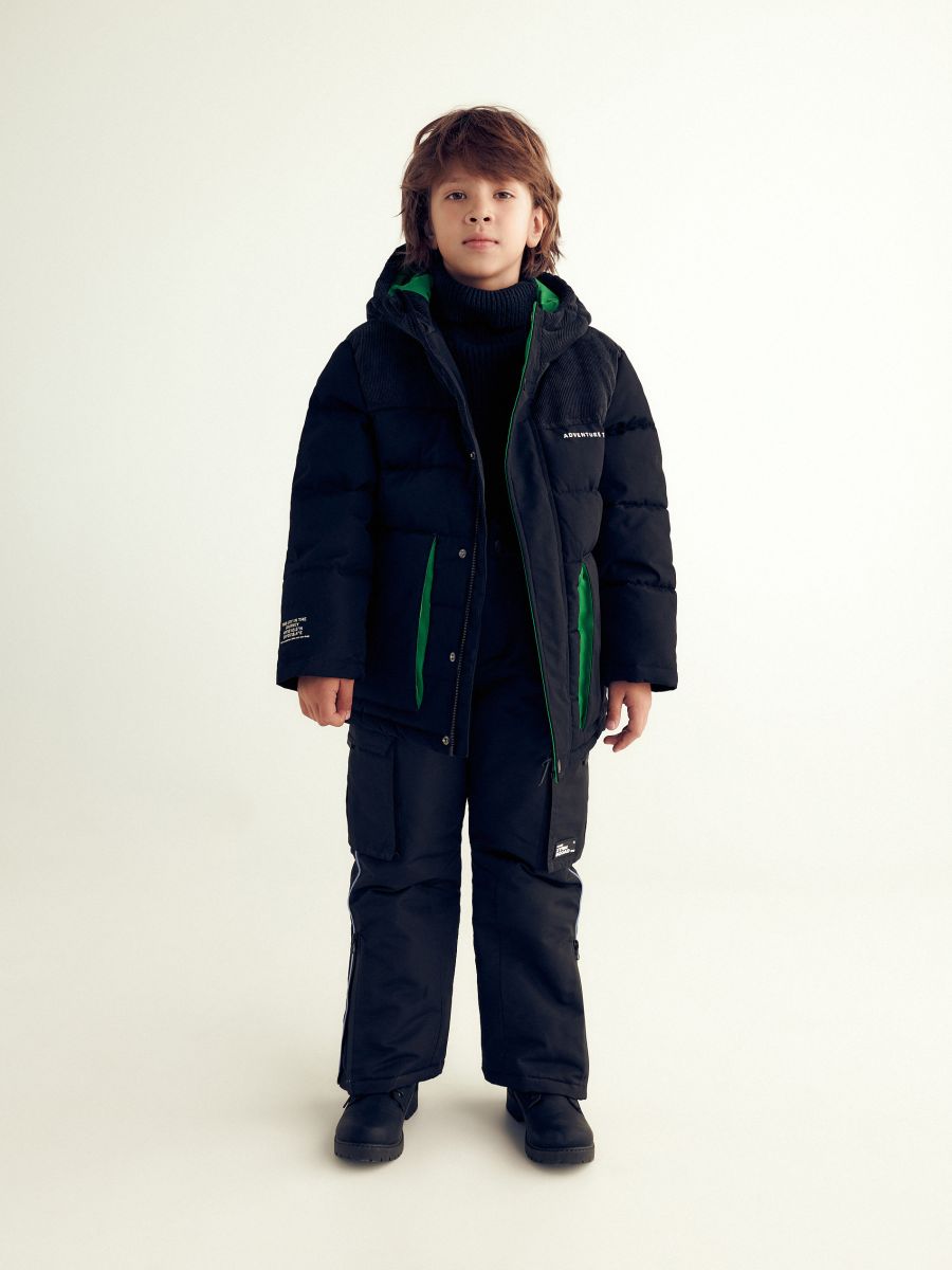 Insulated jacket with hood - black - RESERVED - 3