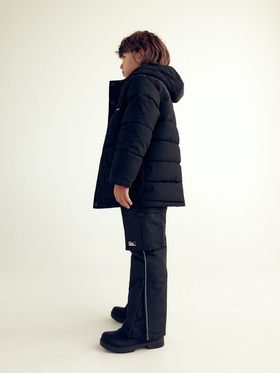 Insulated jacket with hood - black - RESERVED - 4