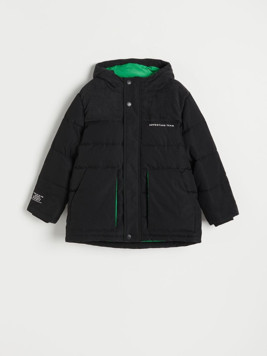 Insulated jacket with hood - black - RESERVED - 2