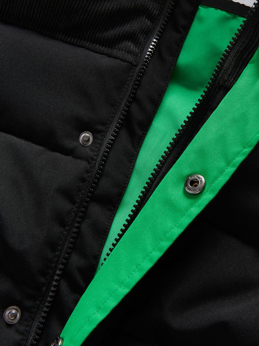 Insulated jacket with hood - black - RESERVED - 7