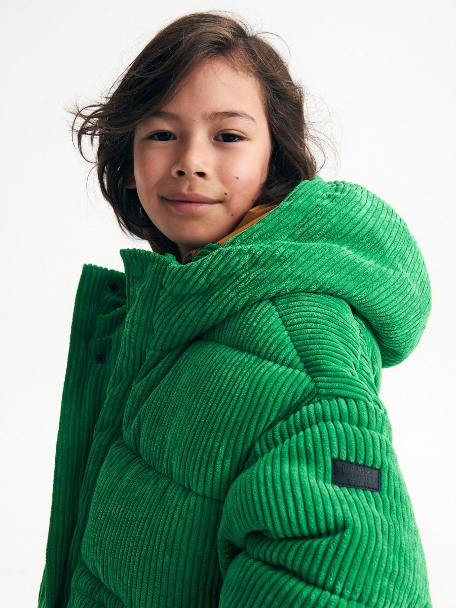 Insulated corduroy jacket - green - RESERVED - 4