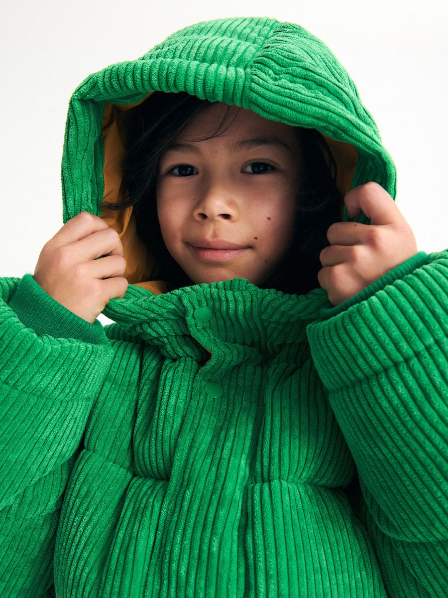 Insulated corduroy jacket - green - RESERVED - 9