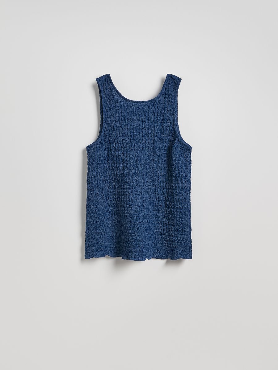 Knit tank top - navy - RESERVED - 5